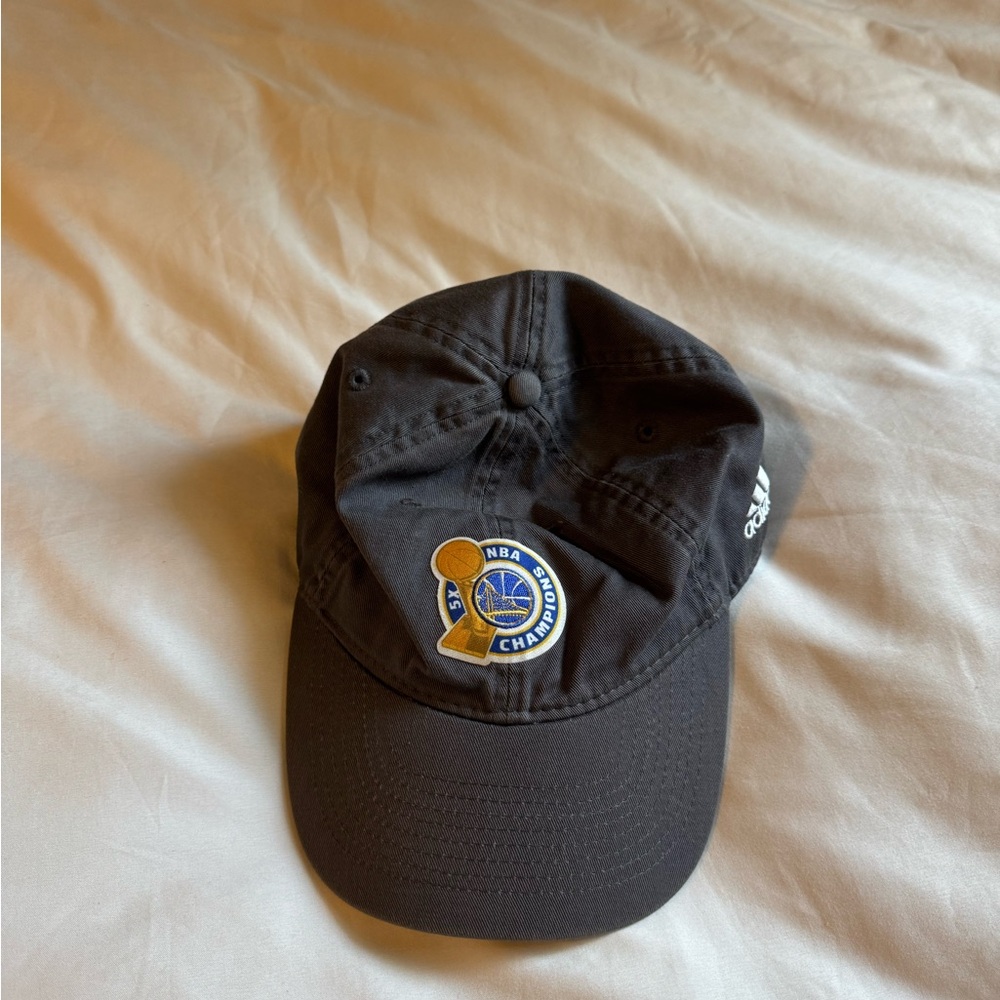 Adidas Gray Warriors NBA Champions Hat